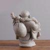 招福置物 笑佛像 レジン製 Resin Laughing Buddha Home Blessing Statue