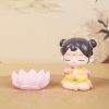 Estatua de Avalokiteshvara en Flor de Loto para Armonía en el Hogar Resin Avalokitesvara Lotus Statue for Harmony Home Decor