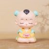 Estatua de Avalokiteshvara en Flor de Loto para Armonía en el Hogar Resin Avalokitesvara Lotus Statue for Harmony Home Decor