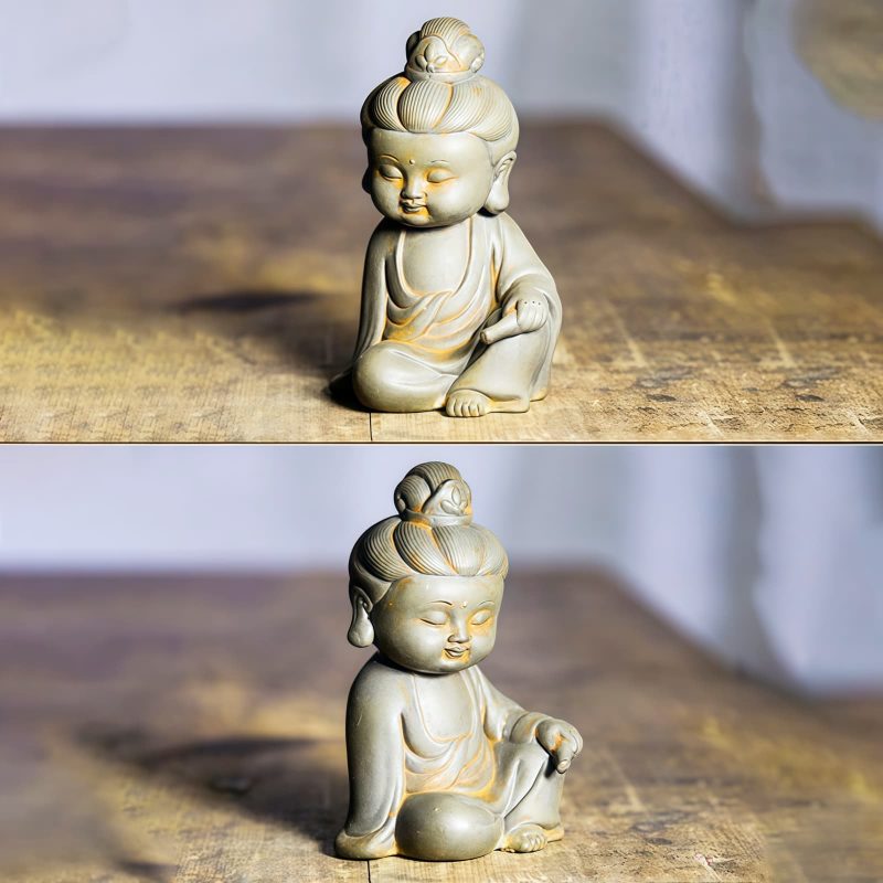 Rust Cast Resin Ksitigarbha Guanyin Statue Rust Cast Resin Ksitigarbha Guanyin Statue