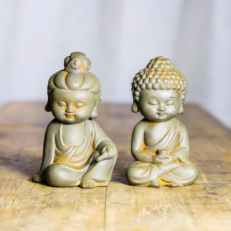 Rust Cast Resin Ksitigarbha Guanyin Statue Rust Cast Resin Ksitigarbha Guanyin Statue