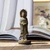Rusty Iron Powder Kwan Yin Statue - Three-Faced Compassion Symbol Rusty Iron Powder Kwan Yin Statue - Three-Faced Compassion Symbol