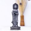 Rusty Iron Powder Kwan Yin Statue - Three-Faced Compassion Symbol Rusty Iron Powder Kwan Yin Statue - Three-Faced Compassion Symbol