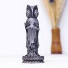Rusty Iron Powder Kwan Yin Statue - Three-Faced Compassion Symbol Rusty Iron Powder Kwan Yin Statue - Three-Faced Compassion Symbol