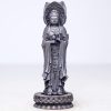 Rusty Iron Powder Kwan Yin Statue - Three-Faced Compassion Symbol Rusty Iron Powder Kwan Yin Statue - Three-Faced Compassion Symbol