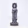 Rusty Iron Powder Kwan Yin Statue - Three-Faced Compassion Symbol Rusty Iron Powder Kwan Yin Statue - Three-Faced Compassion Symbol