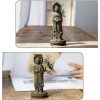 Rusty Iron Powder Kwan Yin Statue - Three-Faced Compassion Symbol Rusty Iron Powder Kwan Yin Statue - Three-Faced Compassion Symbol