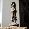 Rusty Iron Powder Kwan Yin Statue - Three-Faced Compassion Symbol Rusty Iron Powder Kwan Yin Statue - Three-Faced Compassion Symbol