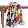 Tibetan Butterfly Flower Print Shawl Tibetan Butterfly Flower Print Shawl