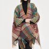 Tibetan Colorful Wavy Tassel Shawl Tibetan Colorful Wavy Tassel Shawl