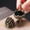 Tibetan Copper Alloy Mini Mountain Incense Burner Tibetan Copper Alloy Mini Mountain Incense Burner