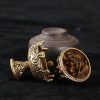 Tibetan Copper Alloy Mini Mountain Incense Burner Tibetan Copper Alloy Mini Mountain Incense Burner