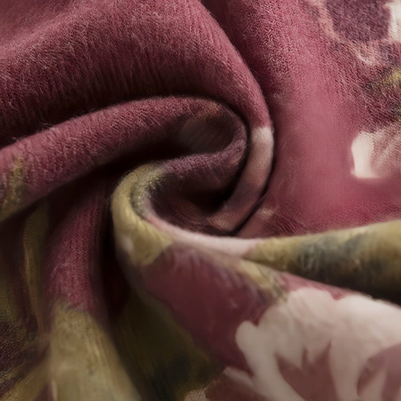 Tibetan Polyester Cozy Shawl Tibetan Polyester Cozy Shawl