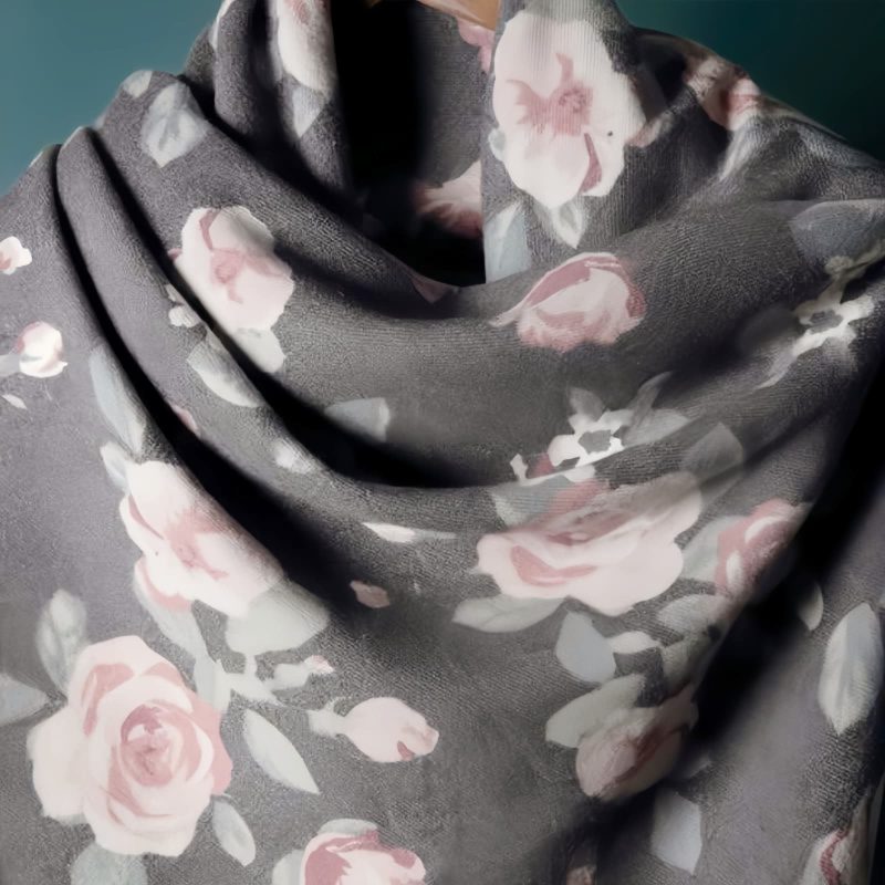Tibetan Polyester Cozy Shawl Tibetan Polyester Cozy Shawl