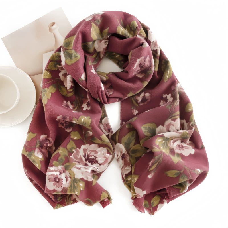 Tibetan Polyester Cozy Shawl Tibetan Polyester Cozy Shawl
