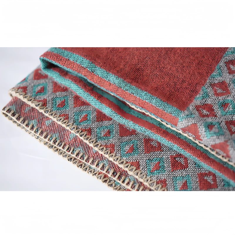 Tibetan Diamond Pattern Striped Shawl Tibetan Diamond Pattern Striped Shawl