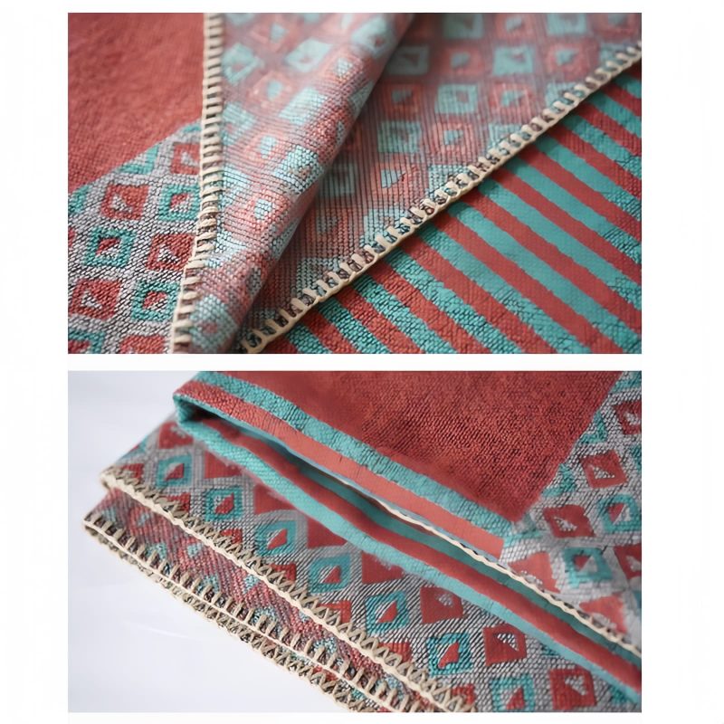 Tibetan Diamond Pattern Striped Shawl Tibetan Diamond Pattern Striped Shawl
