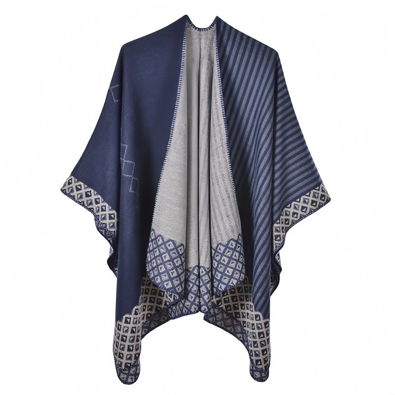 Tibetan Diamond Pattern Striped Shawl Tibetan Diamond Pattern Striped Shawl