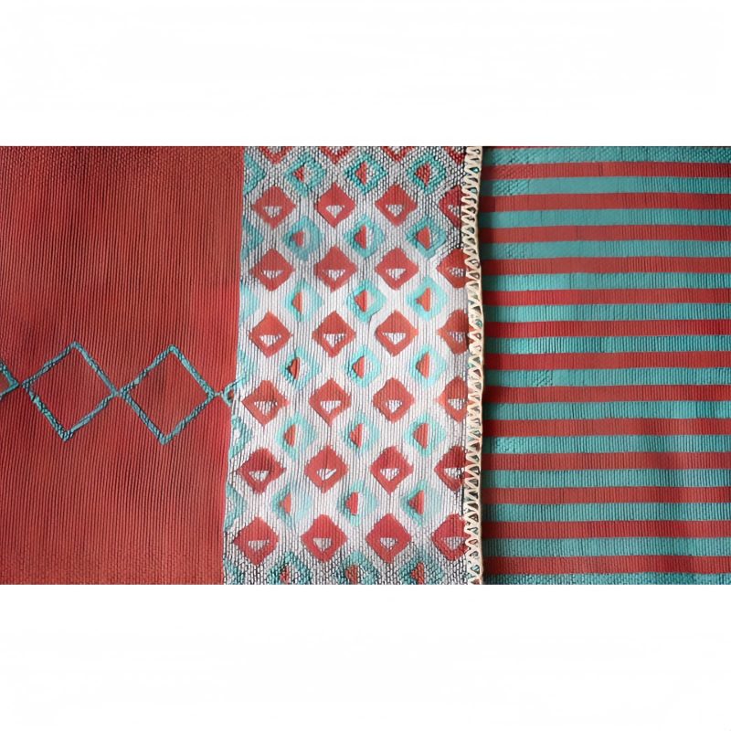 Tibetan Diamond Pattern Striped Shawl Tibetan Diamond Pattern Striped Shawl