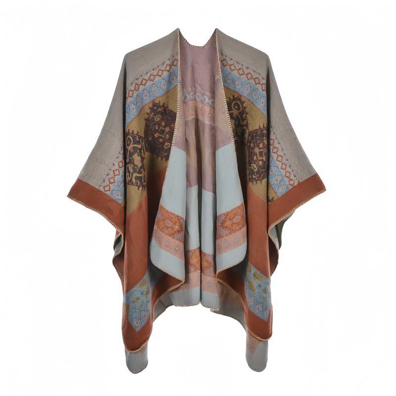 Tibetan Diamond Pattern Warm Shawl Tibetan Diamond Pattern Warm Shawl