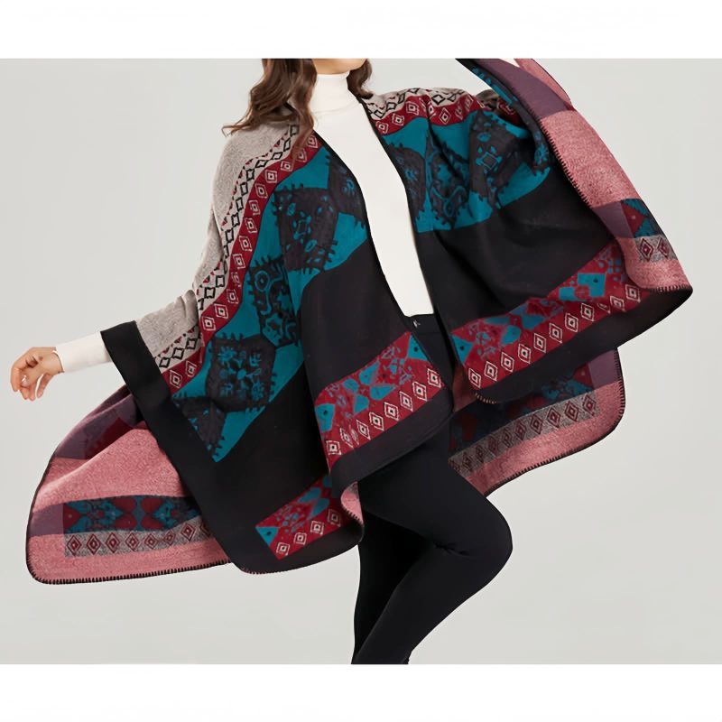 Tibetan Diamond Pattern Warm Shawl Tibetan Diamond Pattern Warm Shawl