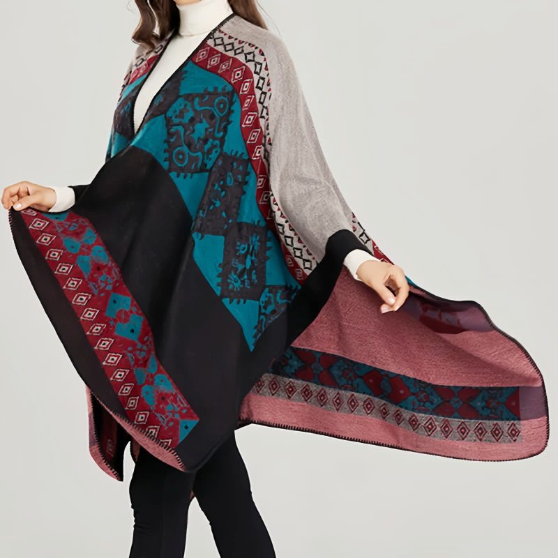 Tibetan Diamond Pattern Warm Shawl Tibetan Diamond Pattern Warm Shawl