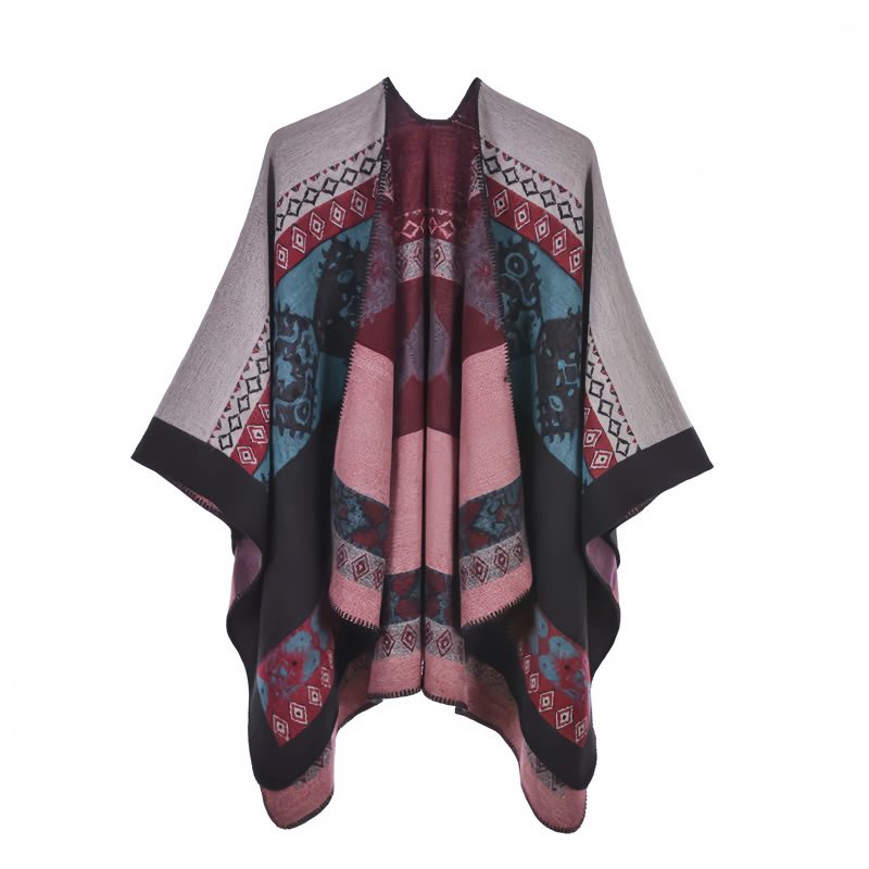 Tibetan Diamond Pattern Warm Shawl Tibetan Diamond Pattern Warm Shawl