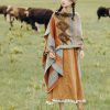Tibetan Diamond Pattern Warm Shawl Tibetan Diamond Pattern Warm Shawl