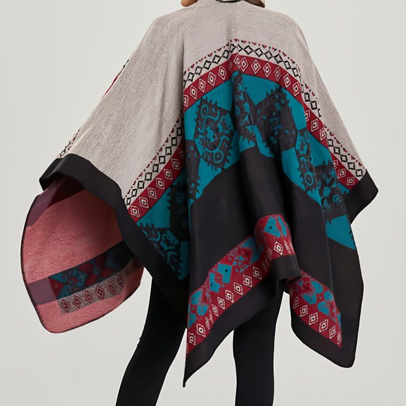 Tibetan Diamond Pattern Warm Shawl Tibetan Diamond Pattern Warm Shawl