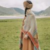 Tibetan Diamond Pattern Warm Shawl Tibetan Diamond Pattern Warm Shawl