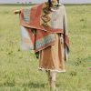 Tibetan Diamond Pattern Warm Shawl Tibetan Diamond Pattern Warm Shawl