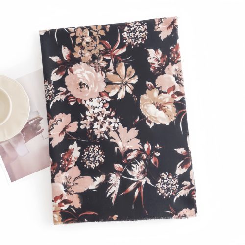 Xale Tibetano com Estampa Floral