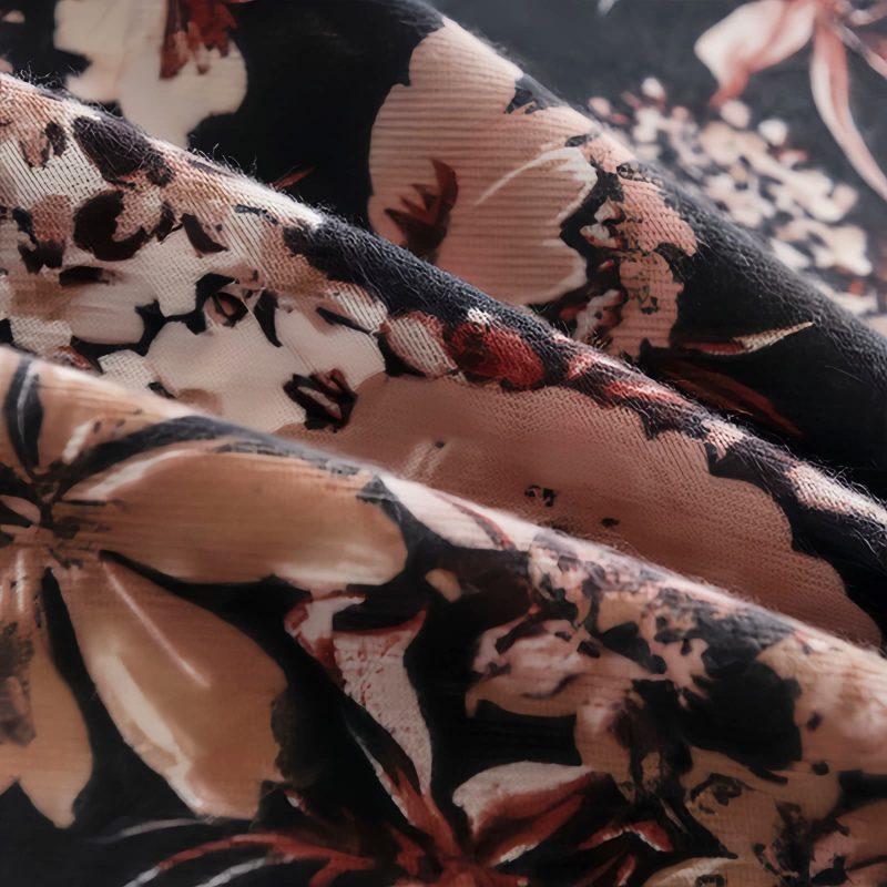 Tibetan Floral Print Shawl Tibetan Floral Print Shawl