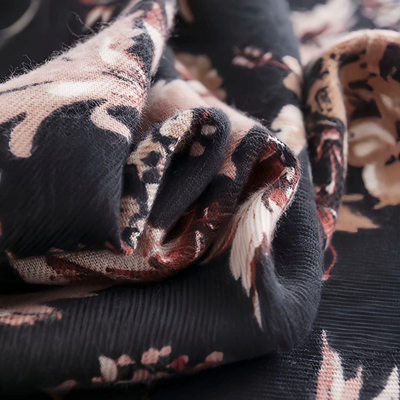Tibetan Floral Print Shawl Tibetan Floral Print Shawl