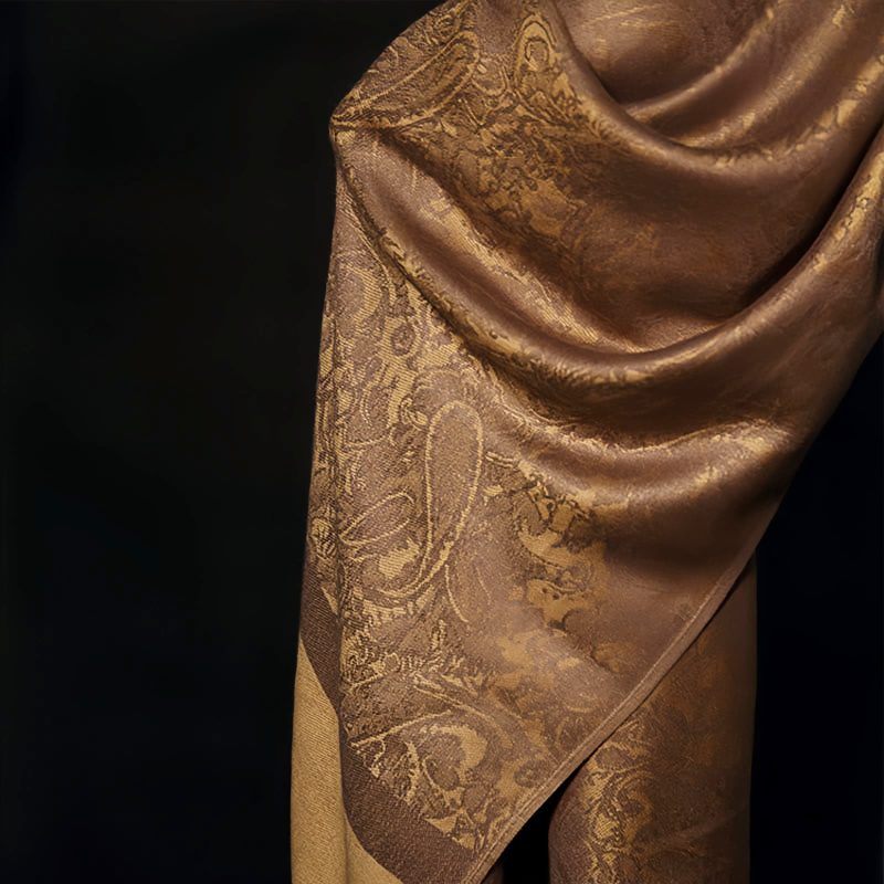 Tibetan Jacquard Tassel Shawl Tibetan Jacquard Tassel Shawl