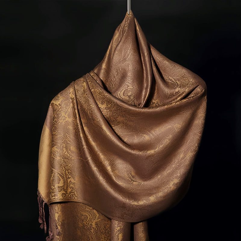 Tibetan Jacquard Tassel Shawl Tibetan Jacquard Tassel Shawl