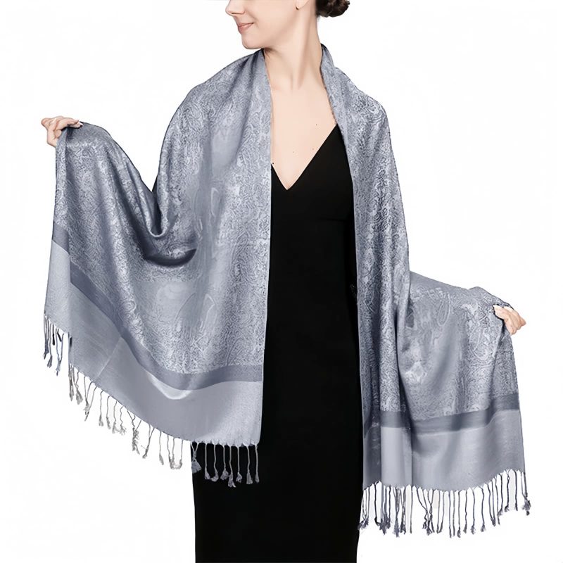 Tibetan Jacquard Tassel Shawl Tibetan Jacquard Tassel Shawl