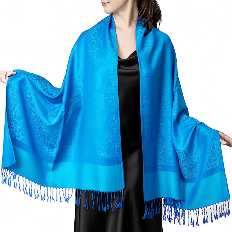 Tibetan Jacquard Tassel Shawl Tibetan Jacquard Tassel Shawl