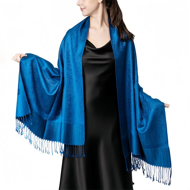 Tibetan Jacquard Tassel Shawl Tibetan Jacquard Tassel Shawl