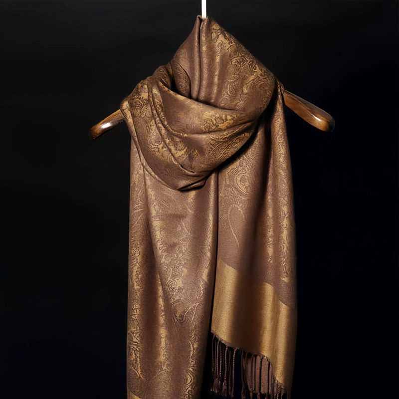 Tibetan Jacquard Tassel Shawl Tibetan Jacquard Tassel Shawl