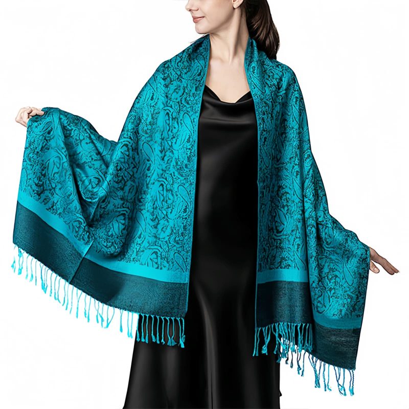 Tibetan Jacquard Tassel Shawl Tibetan Jacquard Tassel Shawl