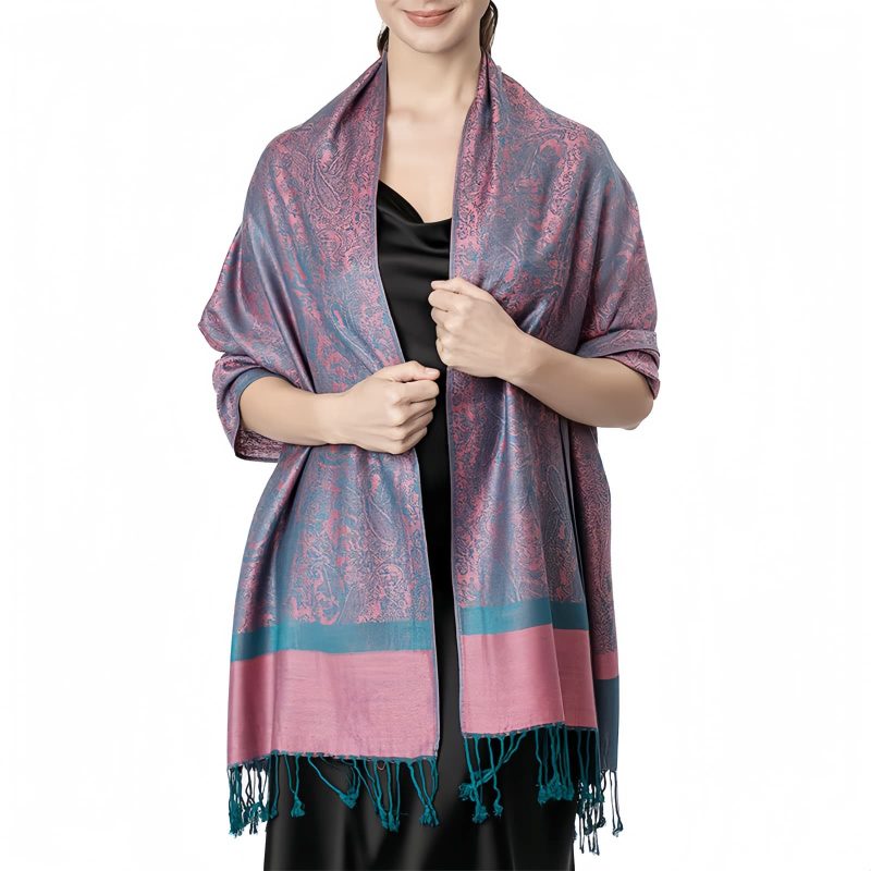 Tibetan Jacquard Tassel Shawl Tibetan Jacquard Tassel Shawl