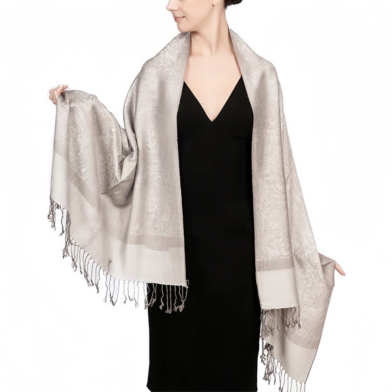 Tibetan Jacquard Tassel Shawl Tibetan Jacquard Tassel Shawl