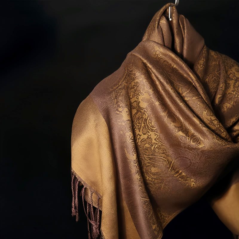 Tibetan Jacquard Tassel Shawl Tibetan Jacquard Tassel Shawl