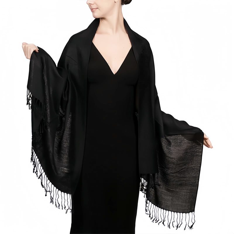 Tibetan Jacquard Tassel Shawl Tibetan Jacquard Tassel Shawl