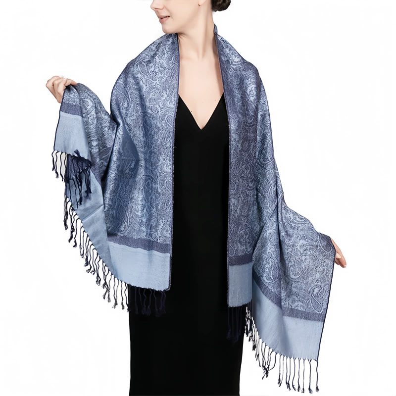 Tibetan Jacquard Tassel Shawl Tibetan Jacquard Tassel Shawl