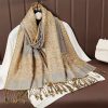 Tibetan Polyester Colorful Floral Design Shawl Tibetan Polyester Colorful Floral Design Shawl