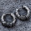 Hand-hammered Tibetan Silver Protection Earrings Hand-hammered Tibetan Silver Protection Earrings
