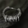 Hand-hammered Tibetan Silver Protection Earrings Hand-hammered Tibetan Silver Protection Earrings