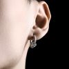 Hand-hammered Tibetan Silver Protection Earrings Hand-hammered Tibetan Silver Protection Earrings